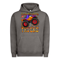 Pigment Tornado Easily Distracted By Trucks Urban Hoodie - CowhideDigitalArt