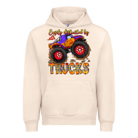Sandshell Easily Distracted By Trucks Urban Hoodie - CowhideDigitalArt