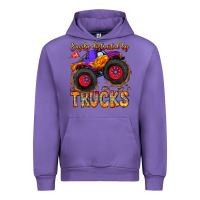 Tulip Easily Distracted By Trucks Urban Hoodie - CowhideDigitalArt
