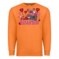 Carrot Hello Valentine Valentine's Day truck Premium Sweatshirt - FaDigitalArtStudio