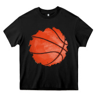 Black basketball patch Heavy Core Tee - AdoDesignShop
