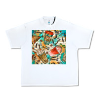White western indian coffee cups with aztec seamless pattern bbs Urban Heavy Tee - BundleAndBundleShop