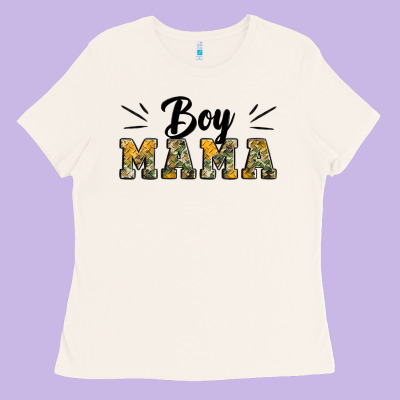Boy Mama Camouflage Pattern Mother's Day Ladies Tee Designed By Artiststas