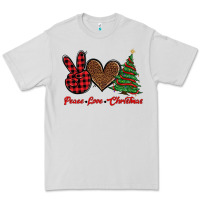 Dove Grey peace love christmas Premium Tee - BarkalooDesign