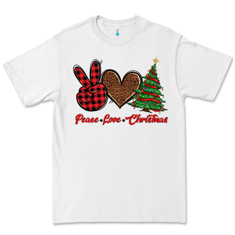Peace Love Christmas Premium Tee by BarkalooDesign | Teevron