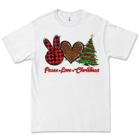 White peace love christmas Premium Tee - BarkalooDesign