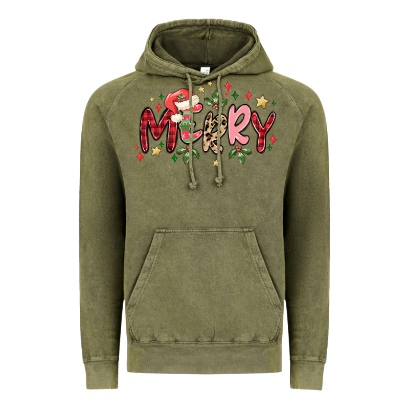 Merry Vintage Hoodie by MaliasSmallBusiness | Teevron