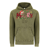Vintage Olive merry Vintage Hoodie - MaliasSmallBusiness