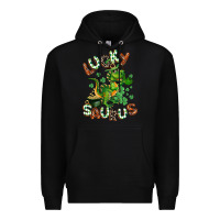 Black Lucky Saurus Premium Hoodie - CowGirlArtShop