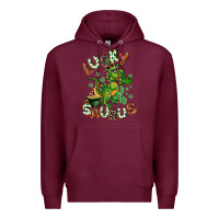 Burgundy Lucky Saurus Premium Hoodie - CowGirlArtShop