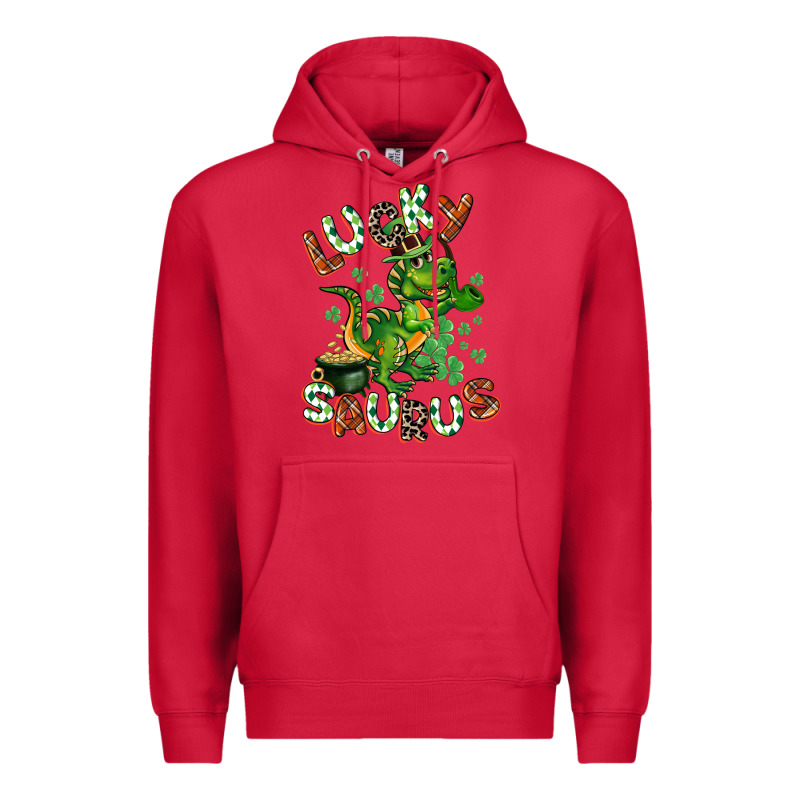 Lucky Saurus Premium Hoodie by CowGirlArtShop | Teevron