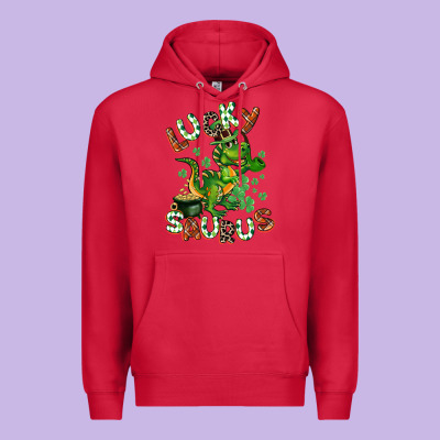 Lucky Saurus Premium Hoodie Designed By Cowgirlartshop