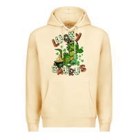 Pina Colada Lucky Saurus Premium Hoodie - CowGirlArtShop