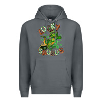 Rock Lucky Saurus Premium Hoodie - CowGirlArtShop