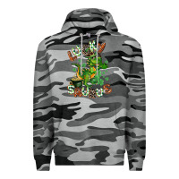 Slate Camo Lucky Saurus Premium Hoodie - CowGirlArtShop