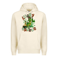 Tofu Lucky Saurus Premium Hoodie - CowGirlArtShop