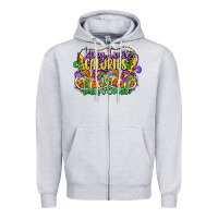 Heather Grey king cake calories dont count Zipper Hoodie - CowGirlArtShop