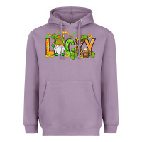 Lavender St. Patrick's Lucky gnome Heavyweight Hoodie - OliviaCreatesArt