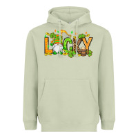 Matcha St. Patrick's Lucky gnome Heavyweight Hoodie - OliviaCreatesArt