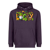 Plum St. Patrick's Lucky gnome Heavyweight Hoodie - OliviaCreatesArt