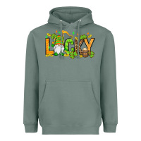 Sage St. Patrick's Lucky gnome Heavyweight Hoodie - OliviaCreatesArt