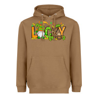 Toasted Coconut St. Patrick's Lucky gnome Heavyweight Hoodie - OliviaCreatesArt