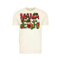 Vintage Arctic Mama Elf with Gift Christmas Vintage Tee - NancyCooperArtShop