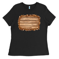 Black wood leopard and shimmer background 3200x2400 Ladies Tee - AdoDesignShop
