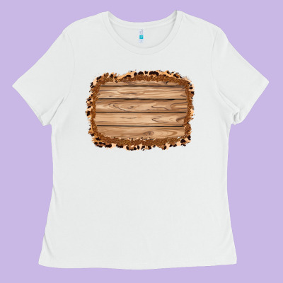 Wood Leopard And Shimmer Background 3200x2400 Ladies Tee Designed By Adodesignshop