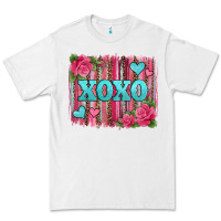 White xoxo valentines day leopard glitter brushstroke Premium Tee - Jasminsmagicworld