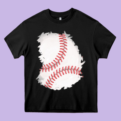 Baseball Patch Heavy Core Tee Designed By Adodesignshop