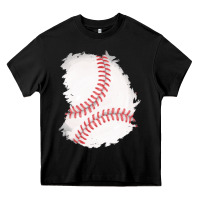 Black baseball patch Heavy Core Tee - AdoDesignShop