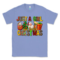Colony Blue just a girl who loves christmas Classic Tee - MaliasSmallBusiness