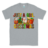Heather Grey just a girl who loves christmas Classic Tee - MaliasSmallBusiness