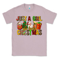 Lilac just a girl who loves christmas Classic Tee - MaliasSmallBusiness