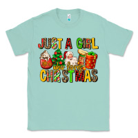 Seafoam just a girl who loves christmas Classic Tee - MaliasSmallBusiness