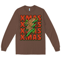 Chestnut xmas lightning bolt Long Sleeve Tee - Jasminsmagicworld