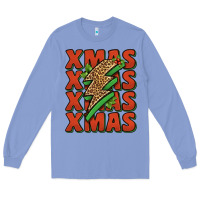 Colony Blue xmas lightning bolt Long Sleeve Tee - Jasminsmagicworld