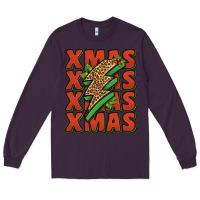 Plum xmas lightning bolt Long Sleeve Tee - Jasminsmagicworld