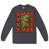 Smoke xmas lightning bolt Long Sleeve Tee - Jasminsmagicworld