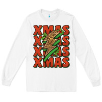 White xmas lightning bolt Long Sleeve Tee - Jasminsmagicworld