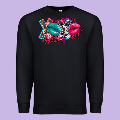 Western Xoxo Premium Sweatshirt Designed By Fadigitalartstudio
