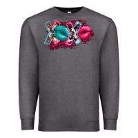 Charcoal Heather Western xoxo Premium Sweatshirt - FaDigitalArtStudio
