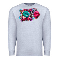 Heather Grey Western xoxo Premium Sweatshirt - FaDigitalArtStudio