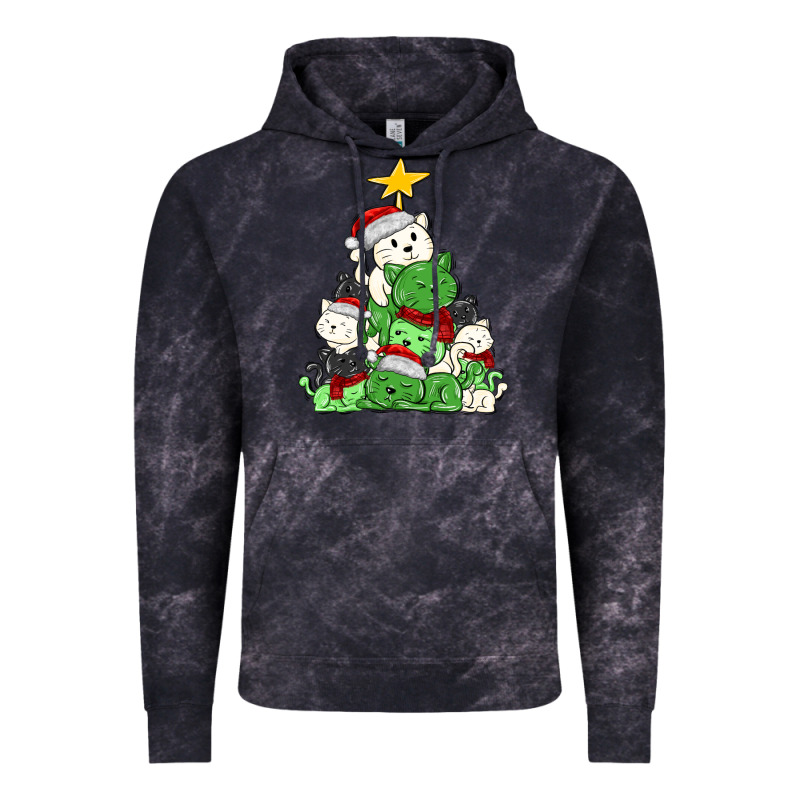 Christmas Cat Tree Vintage Hoodie by MaliasSmallBusiness | Teevron