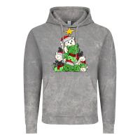 Cloud Rock Christmas cat tree Vintage Hoodie - MaliasSmallBusiness