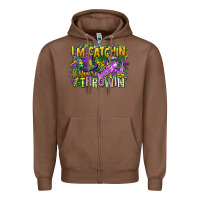 Chestnut im catchin if youre throwin Zipper Hoodie - CowGirlArtShop