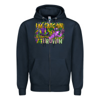 Navy im catchin if youre throwin Zipper Hoodie - CowGirlArtShop