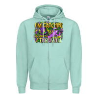 Seafoam im catchin if youre throwin Zipper Hoodie - CowGirlArtShop