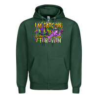 Sports Green im catchin if youre throwin Zipper Hoodie - CowGirlArtShop